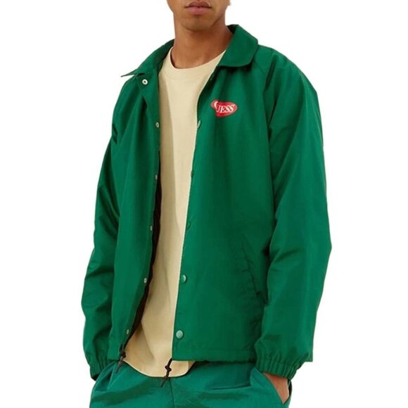 GUESS Ozark Green Coach Jacket Men's Size XL - Picture 3 of 9